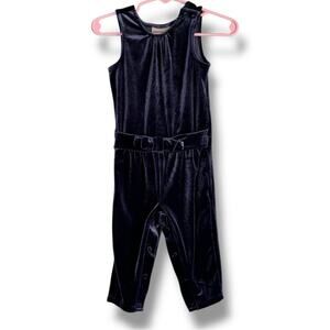 Genuine Kids from Oshkosh sleeveless velvet onesie jumpsuit